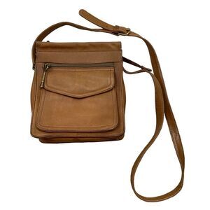 ‎Vintage Fossil Genuine Leather Crossbody Bag